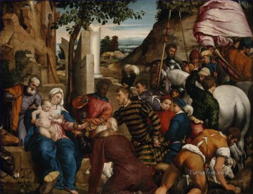 La Adoración de los Reyes Jacopo Bassano dal Ponte Pinturas al óleo